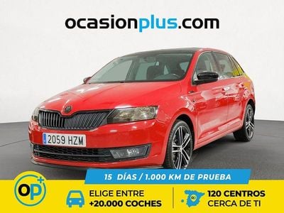 Usado Skoda Rapid Ambition 105 CV (77 kW) 2014 Rojo Utilitario
