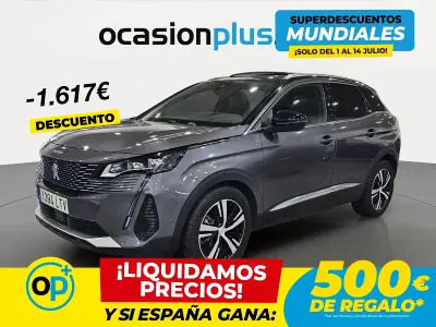 Usado Peugeot 3008 GT 130 CV (95 kW) 2021 Gris SUV