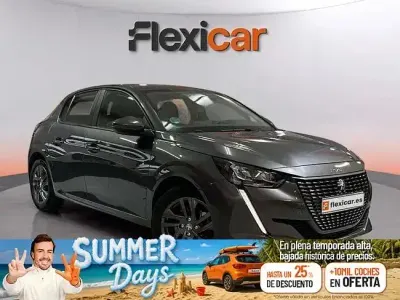 Usado Peugeot 208 Style 100 CV (73 kW) 2021 Gris Utilitario