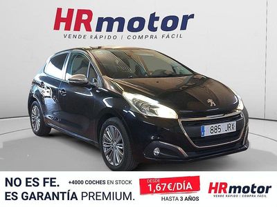 Usado Peugeot 208 Style 82 CV (60 kW) 2016 Negro Utilitario