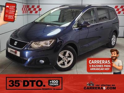 Usado Seat Alhambra Reference 115 CV (84 kW) 2014 Azul Monovolumen