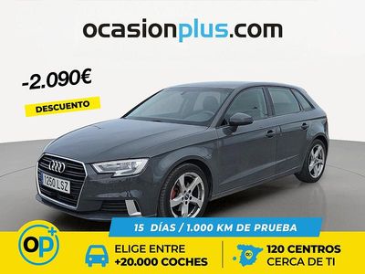 Usado Audi A3 Sport 150 CV (110 kW) 2018 Gris Berlina