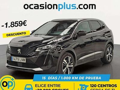 Usado Peugeot 3008 GT 131 CV (96 kW) 2021 Negro SUV