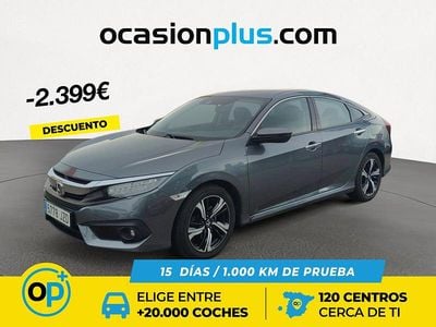 Gris Usado 2017 Honda Civic Executive Berlina | 17.491 € (Buen precio)
