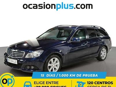 Usado Mercedes C200 136 CV (100 kW) 2012 Azul Familiar