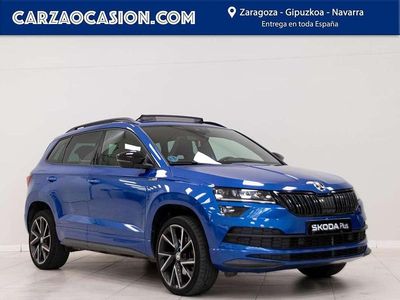 Azul Usado 2021 Skoda Karoq SportLine SUV | 24.500 € (Precio justo)