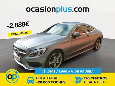 Usado Mercedes C300 AMG 245 CV (180 kW) 2017 Gris Coupe