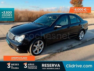 Usado Mercedes C220 170 CV (125 kW) 2007 Negro Berlina