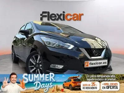 Usado Nissan Micra Acenta 73 CV (53 kW) 2017 Negro Utilitario