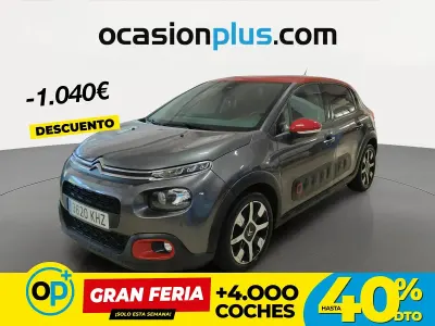 Usado Citroën C3 PureTech 110 CV (80 kW) 2018 Gris Utilitario