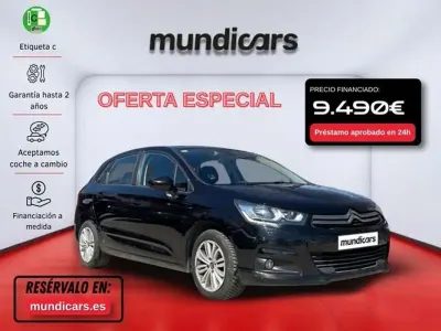Usado Citroën C4 Feel 99 CV (72 kW) 2016 Negro Berlina