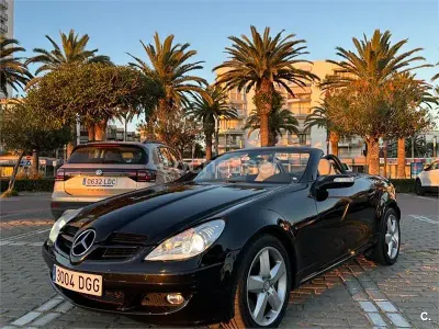 Usado Mercedes SLK350 272 CV (200 kW) 2005 Negro Descapotable