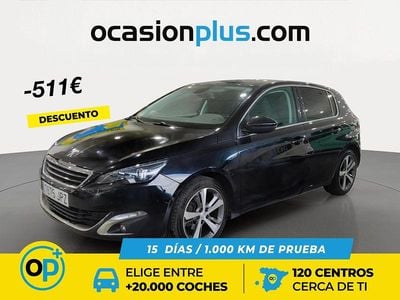 Usado Peugeot 308 Allure 130 CV (95 kW) 2016 Negro