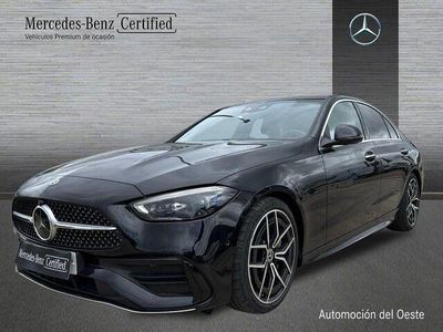 Usado Mercedes C300 AMG line 265 CV (194 kW) 2023 Negro obsidiana