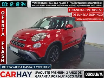 Usado Fiat 500L Cross 95 CV (69 kW) 2019 Rojo Monovolumen
