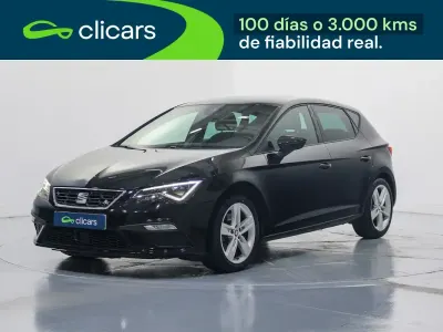 Usado Seat Leon FR 150 CV (110 kW) 2019 Negro Berlina