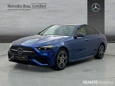 Usado Mercedes C300e AMG line 313 CV (230 kW) 2024 Azul espectral