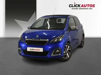 Usado Peugeot 108 Allure 72 CV (52 kW) 2021 Azul Utilitario