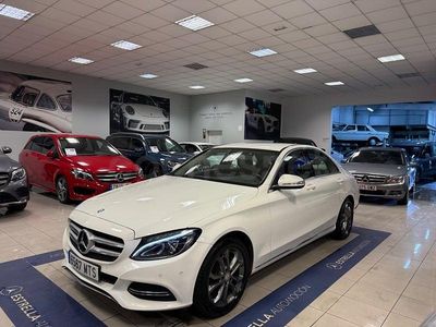 Usado Mercedes C220 Avantgarde 170 CV (125 kW) 2015 Blanco Berlina