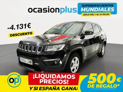 Usado Jeep Compass Longitude 130 CV (95 kW) 2021 Negro SUV