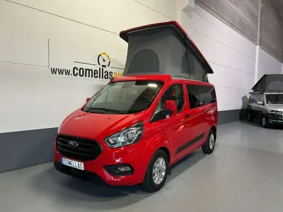 Usado Ford Transit Custom Trend 125 CV (91 kW) 2021 Rojo Familiar