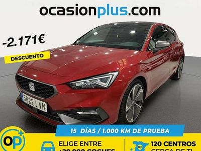 Usado Seat Leon FR 150 CV (110 kW) 2021 Rojo Utilitario