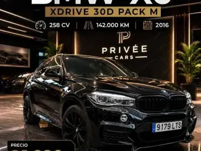 Usado BMW X6 Comfort Edition 257 CV (189 kW) 2016 Negro SUV