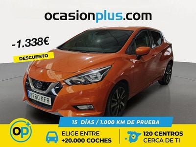 Usado Nissan Micra S 90 CV (66 kW) 2017 Naranja Utilitario