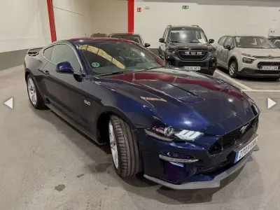 Usado Ford Mustang GT 450 CV (330 kW) 2018 Azul Descapotable