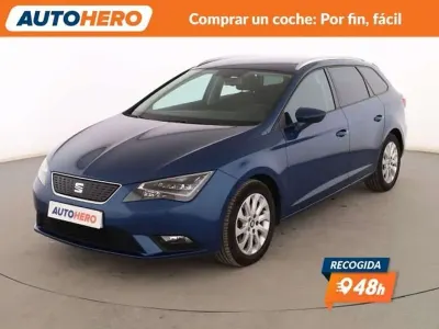Usado Seat Leon Ecomotive 105 CV (77 kW) 2015 Azul Utilitario