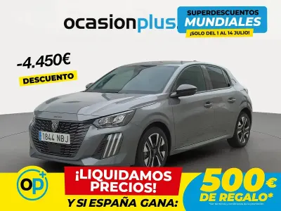 Usado Peugeot 208 Allure 100 CV (73 kW) 2025 Gris Utilitario