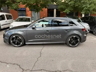 Usado Audi A3 S-Line 184 CV (135 kW) 2015 Gris / plata Berlina