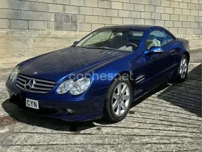 Usado Mercedes SL500 306 CV (225 kW) 2003 Azul Descapotable