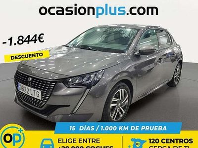 Usado Peugeot 208 Allure 102 CV (75 kW) 2021 Gris Utilitario