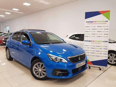 Usado Peugeot 308 Allure 131 CV (96 kW) 2021 Azul Utilitario