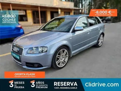 Usado Audi A3 Sportback Ambiente 105 CV (77 kW) 2008 Gris Utilitario