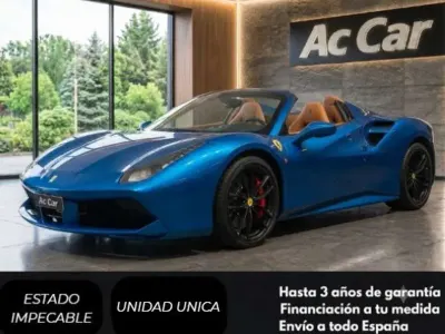 Usado Ferrari 488 669 CV (492 kW) 2018 Azul Descapotable