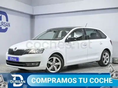 Usado Skoda Rapid Style 125 CV (91 kW) 2016 Blanco Utilitario