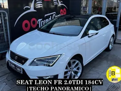 Usado Seat Leon FR 184 CV (135 kW) 2015 Blanco Berlina