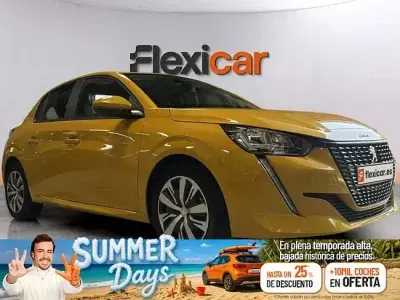 Usado Peugeot 208 GT-line 100 CV (73 kW) 2020 Amarillo Utilitario