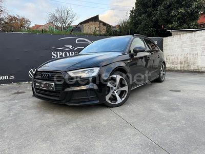 Usado Audi A3 S-Line 150 CV (110 kW) 2018 Negro Berlina