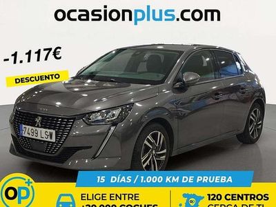 Usado Peugeot 208 Allure 102 CV (75 kW) 2021 Gris Utilitario
