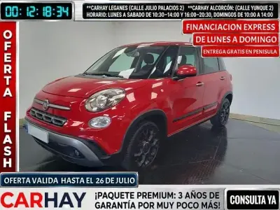 Usado Fiat 500L Cross 95 CV (69 kW) 2019 Rojo Monovolumen