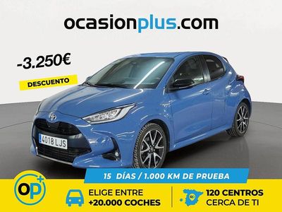 Azul Usado 2020 Toyota Yaris Hybrid Plus Berlina | 17.490 € (Precio justo)