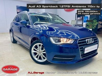Usado Audi A3 Advanced 110 CV (80 kW) 2016 Azul Berlina