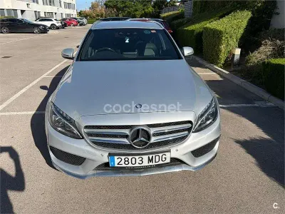 Usado Mercedes C220 Exclusive 170 CV (125 kW) 2016 Gris / plata Familiar