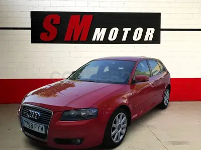 Usado Audi A3 Ambition 140 CV (102 kW) 2007 Rojo Utilitario