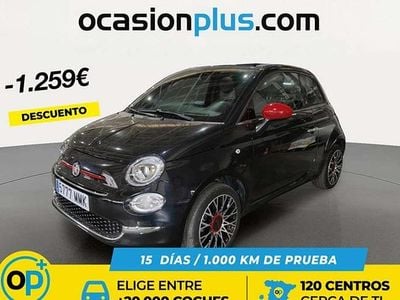 Usado Fiat 500C Red 71 CV (52 kW) 2023 Negro Descapotable