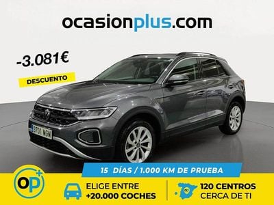 Gris / plata Usado 2023 VW T-Roc Life SUV | 21.800 € (Precio justo)
