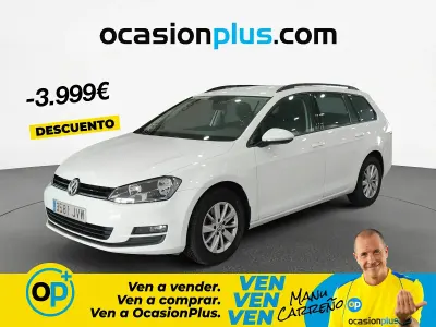 Usado VW Golf VII Business 110 CV (80 kW) 2016 Blanco Familiar